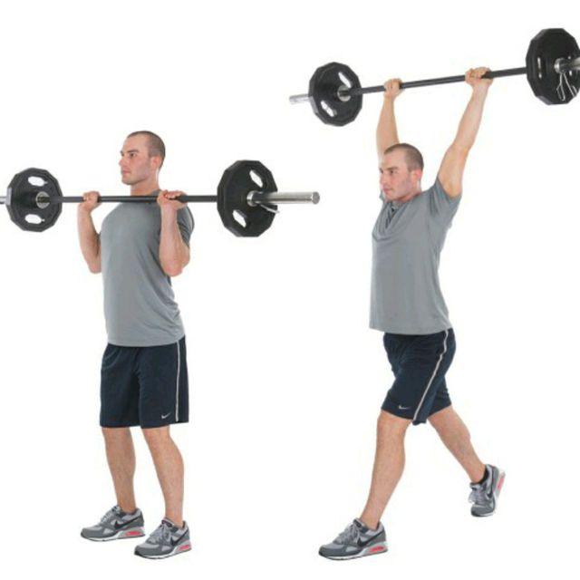 Push Jerk Exercise Howto Workout Trainer by Skimble