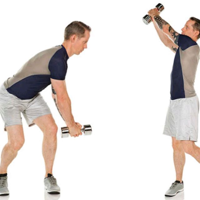 Lo Hi Chop Dumbbells Exercise Howto Workout Trainer by Skimble