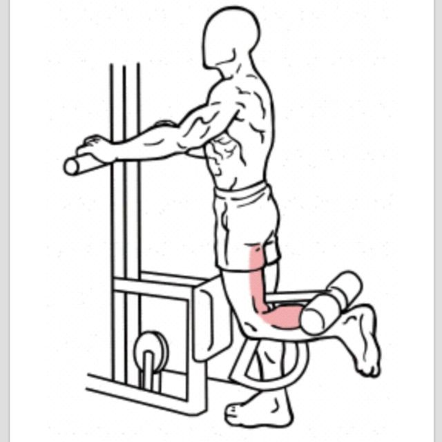 Standing Leg Curls Exercise Howto Workout Trainer by Skimble
