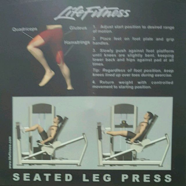 Seated Leg Press Exercise Howto Workout Trainer by Skimble
