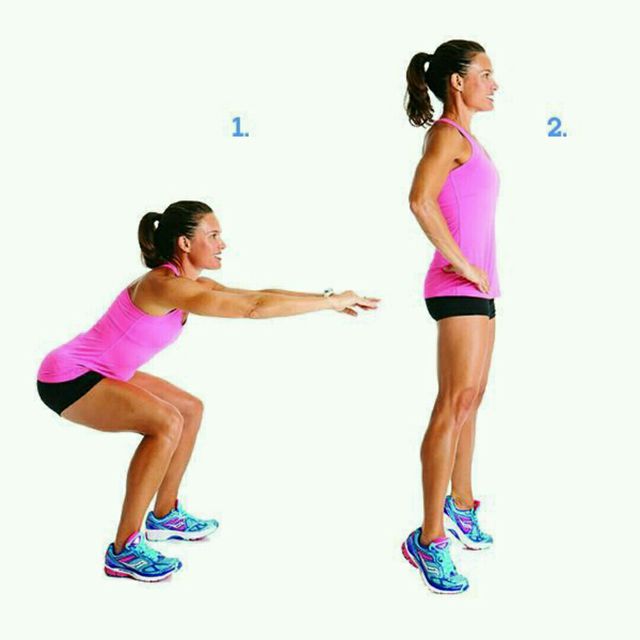 Squat With Calf Raise Exercise Howto Workout Trainer