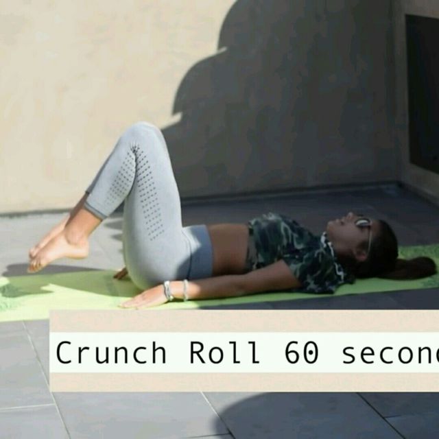 Crunch Roll Exercise Howto Workout Trainer by Skimble