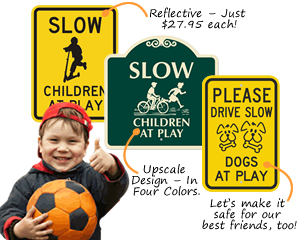Children-at-play-signage