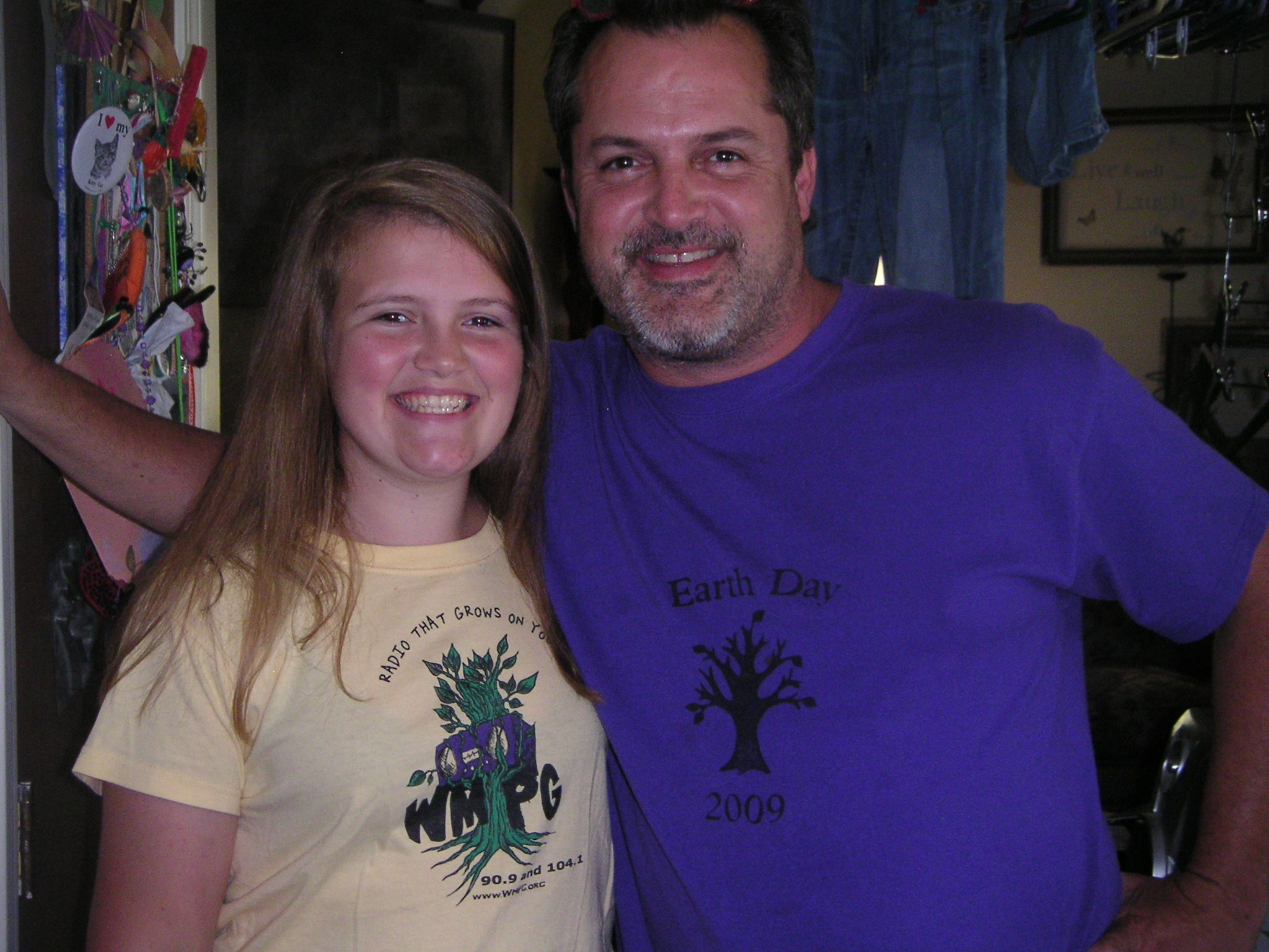 Caption: Iris and her dad, Robert