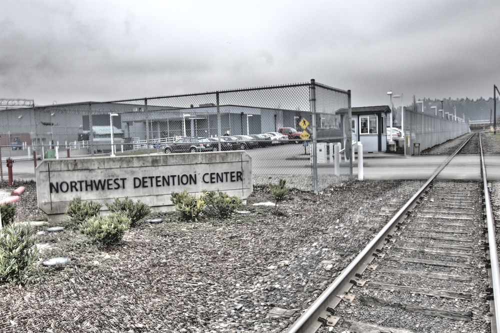 Caption: Northwest Detention Center, Credit: Alex Stonehill