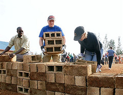 Caption: Umaganda 2009 with Rwandans and US Embassy personnel, Credit: US Embassy -- Kigali