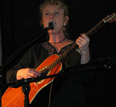 Caption: Jan Luby at Stone Soup Coffeehouse , Credit: Rhonda Miller