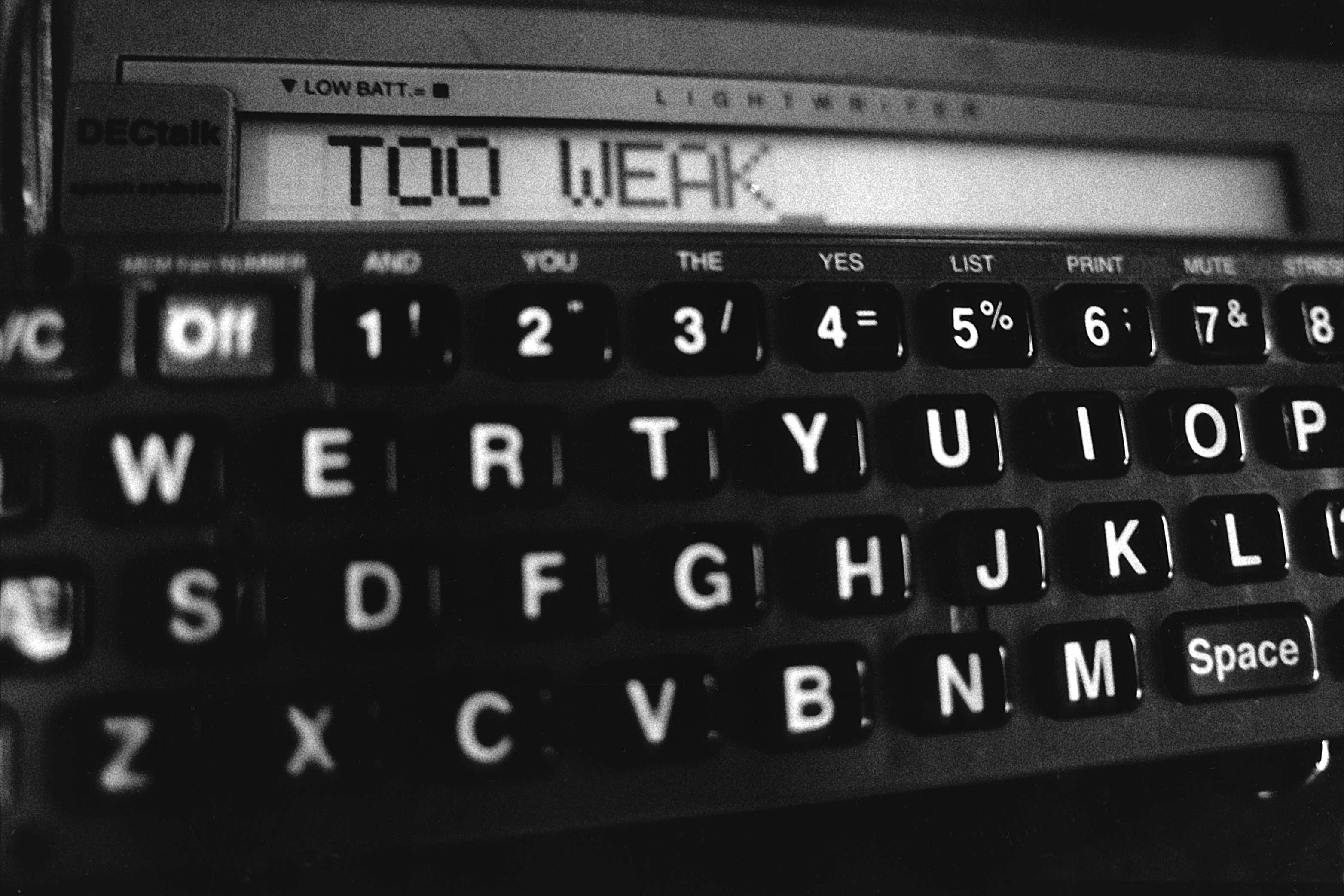 Caption: Crow's Lightwriter Speech Synthesizer, Credit: Emily Bender