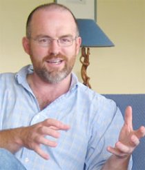 Caption: Irish radio producer, Ronan Kelly.
