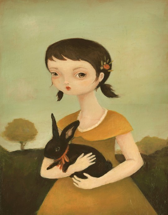Caption: One of Emily Martin's paintings, Credit: Emily Martin/The Black Apple