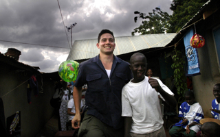 Caption: Rye Barcott In Kibera