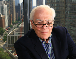 Caption: Jimmy Breslin in his Manhattan home.