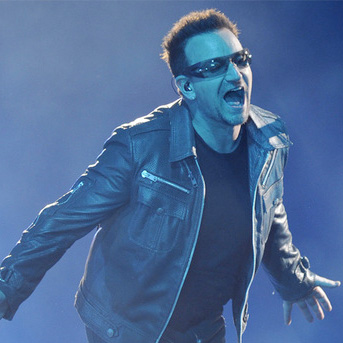 Caption: Bono of U2., Credit: Getty Images