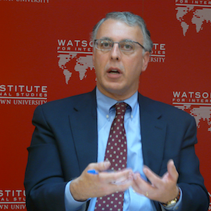 Caption: Steven Heydemann at Brown University's "Engaging Afghanistan" Conferece