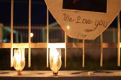 Caption: Jason Smith's Candlelight Vigil , Credit: Madeline Bair