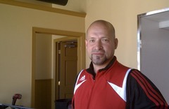 Caption: Laid off from Caterpillar, Javier Galvez is opening up a pizza shop in Aurora to cater to growing Latino families ., Credit: Niala Boodhoo