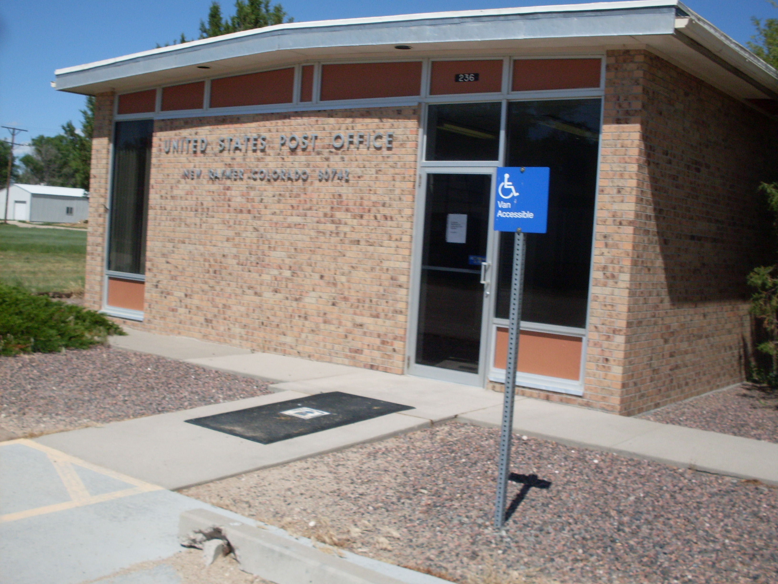 Caption: New Raymer Post Office