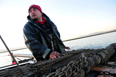 Caption: Chuey Cazares and his family live in the tiny coastal town of Alviso at the southern tip of the San Francisco Bay, Credit: Jan Sturmann
