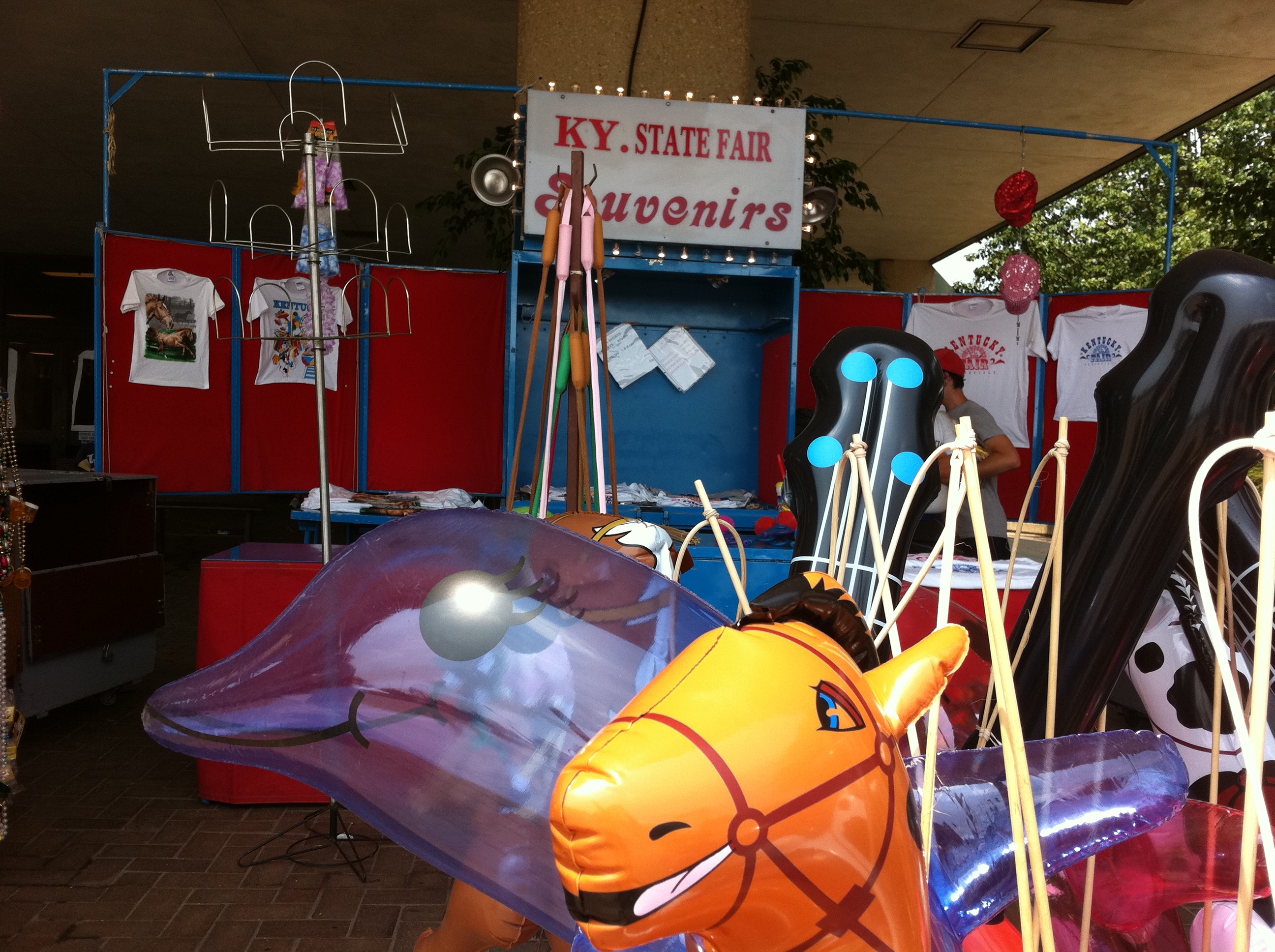 Caption: Souvenirs from the fair. 