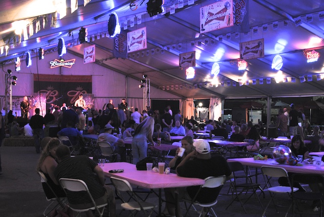 Caption: A Beer Tent in Louisville, Kentucky, Credit: Gabe Bullard