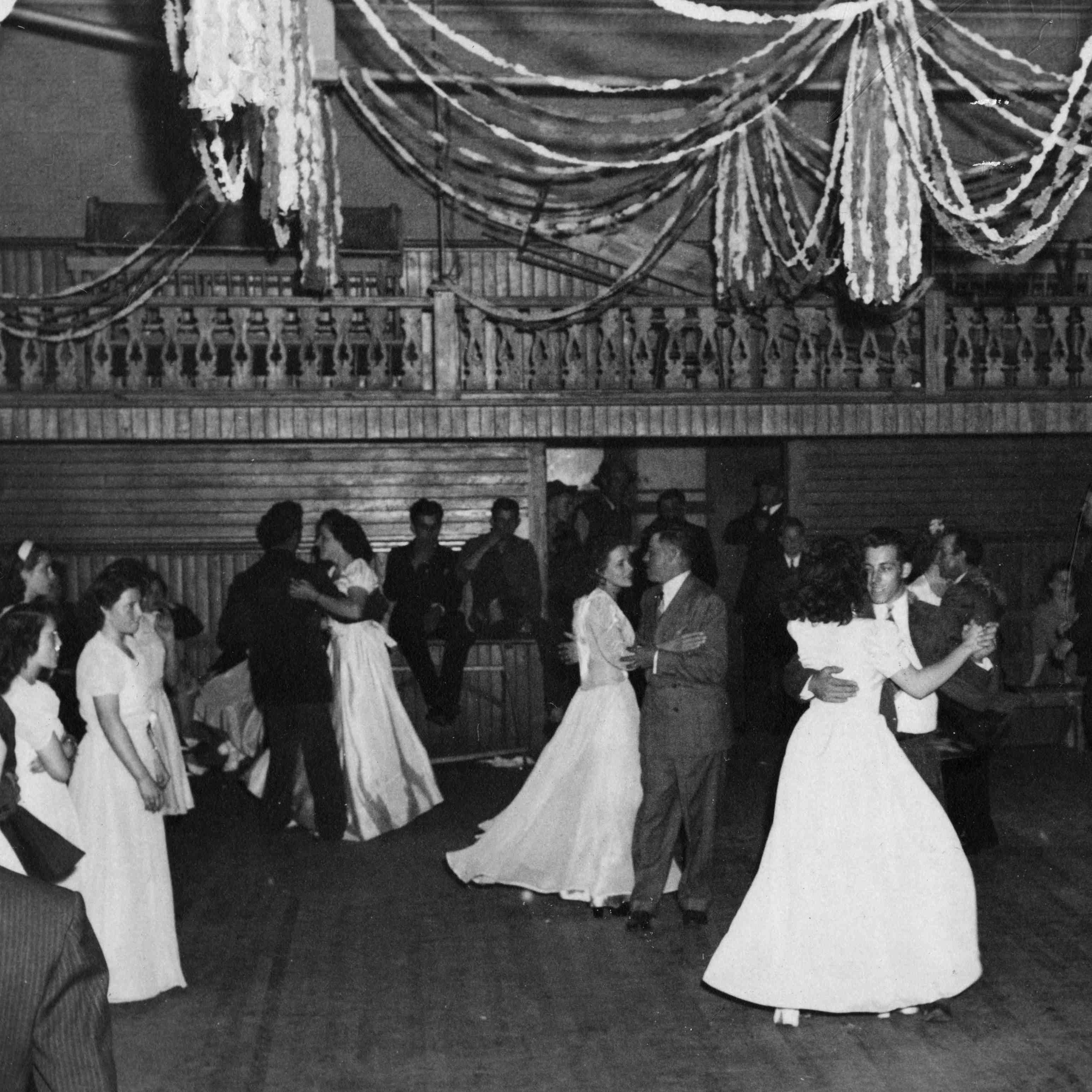 Caption: Dance at the Swan's Island Odd Fellows Hall, Credit: Joyce Knight (Swan's Island Memory Project)