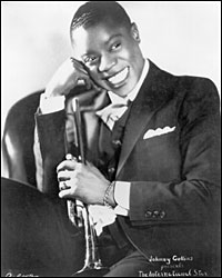 Caption: A young Louis Armstrong., Credit: Getty Images