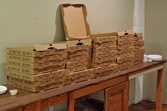 Caption: So much pizza!, Credit: Flickr User rj3