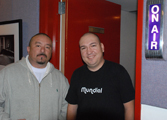 Caption: Mister Cartoon and Raul Campos
