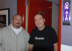 Caption: Mister Cartoon and Raul Campos