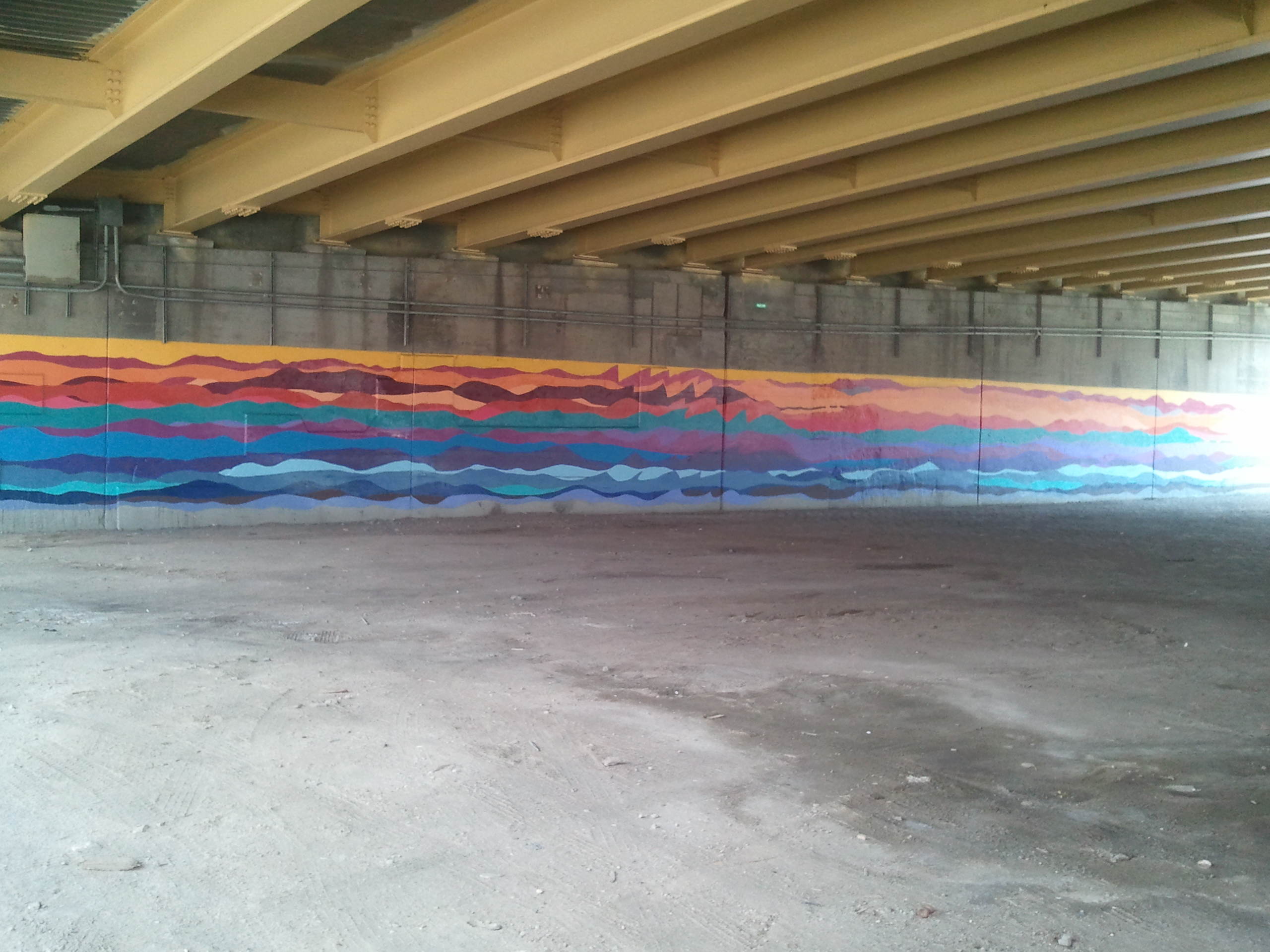 Caption: The mural under the BQE