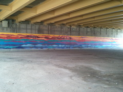 Caption: The mural under the BQE