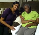 Caption: Bernice Osborne Pollard and her 74-year-old mother, Mary Osborne, who is in the late stages of Alzheimer's disease, Credit: Deb Becker/WBUR