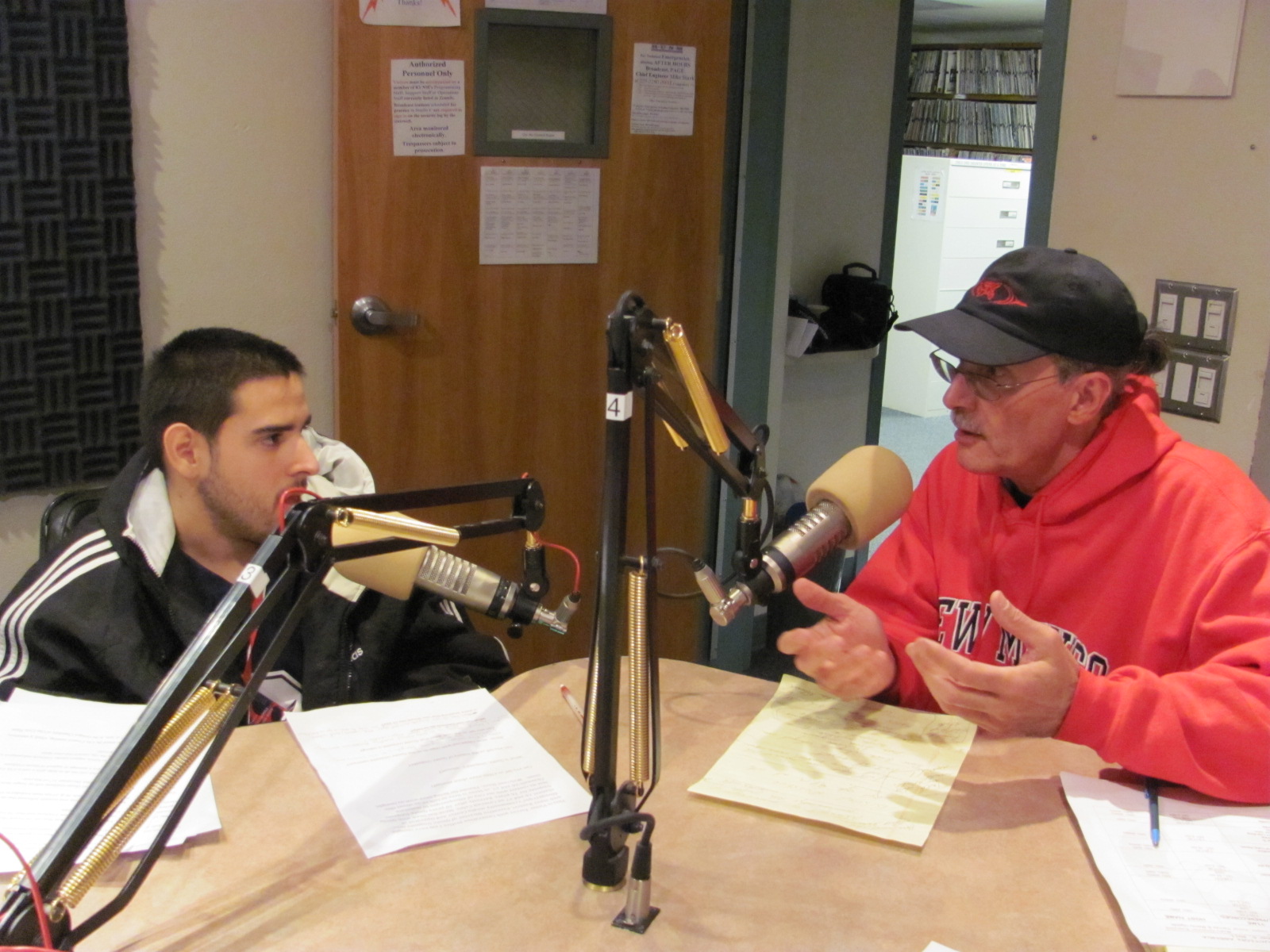 Caption: Generation Justice Youth Producer Victor Torres with Quote Unquote Executive Director Steve Ranieri, Credit: Generation Justice