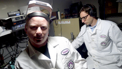 Caption: Host Gabriel Spitzer and producer Michael De Bonis, Credit: (WBEZ/Andrew Gill)