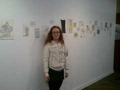 Caption: Iviva Olenick with her pieces., Credit: Shannon Geis