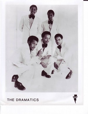 Caption: The Dramatics (with Ron Banks bottom left)