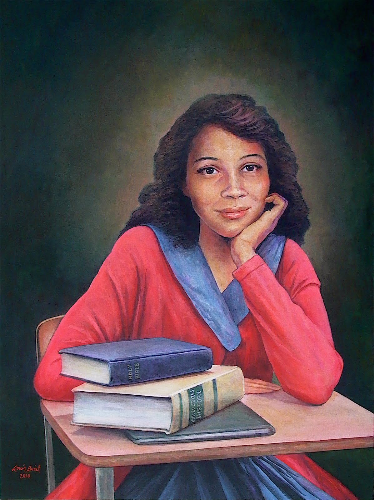 Caption: portrait of Barbara Johns, who led the walkout