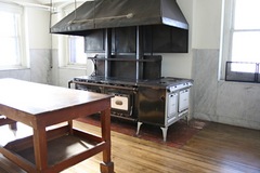 Caption: Servant's Kitchen at James J. Hill House, site of Gremlin Theatre's production of "After Miss Julie", Credit: Minnesota Historical Society