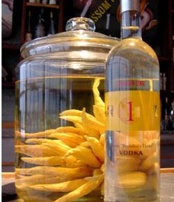 Caption: A sunny burst of flavor! Photo of Buddha's Hand Citron Vodka by Erin Hall, courtesy of St. George Spirits. 