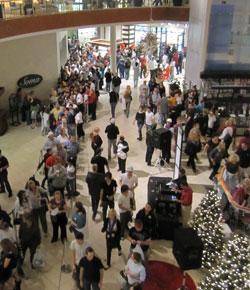 Caption: The crowds stream into a mall on Black Friday., Credit: Image courtesy of Flickr user kevinspencer.