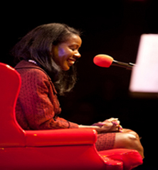 Caption: Pulitzer Prize- winning Author Isabel Wilkserson, Credit: Jennie Baker for Live Wire!