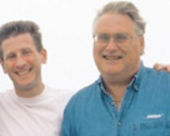 Caption: Producer Richard Paul and his father, Bob. 