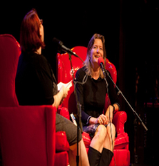 Caption: Pulitzer Prize-winning Journalist Jennifer Egan, Credit: Jennie Baker for Live Wire!