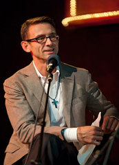 Caption: Famed Author Chuck Palahniuk, Credit: Jennie Baker for Live Wire!