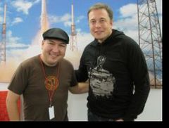 Caption: Raul Campos with Elon Musk