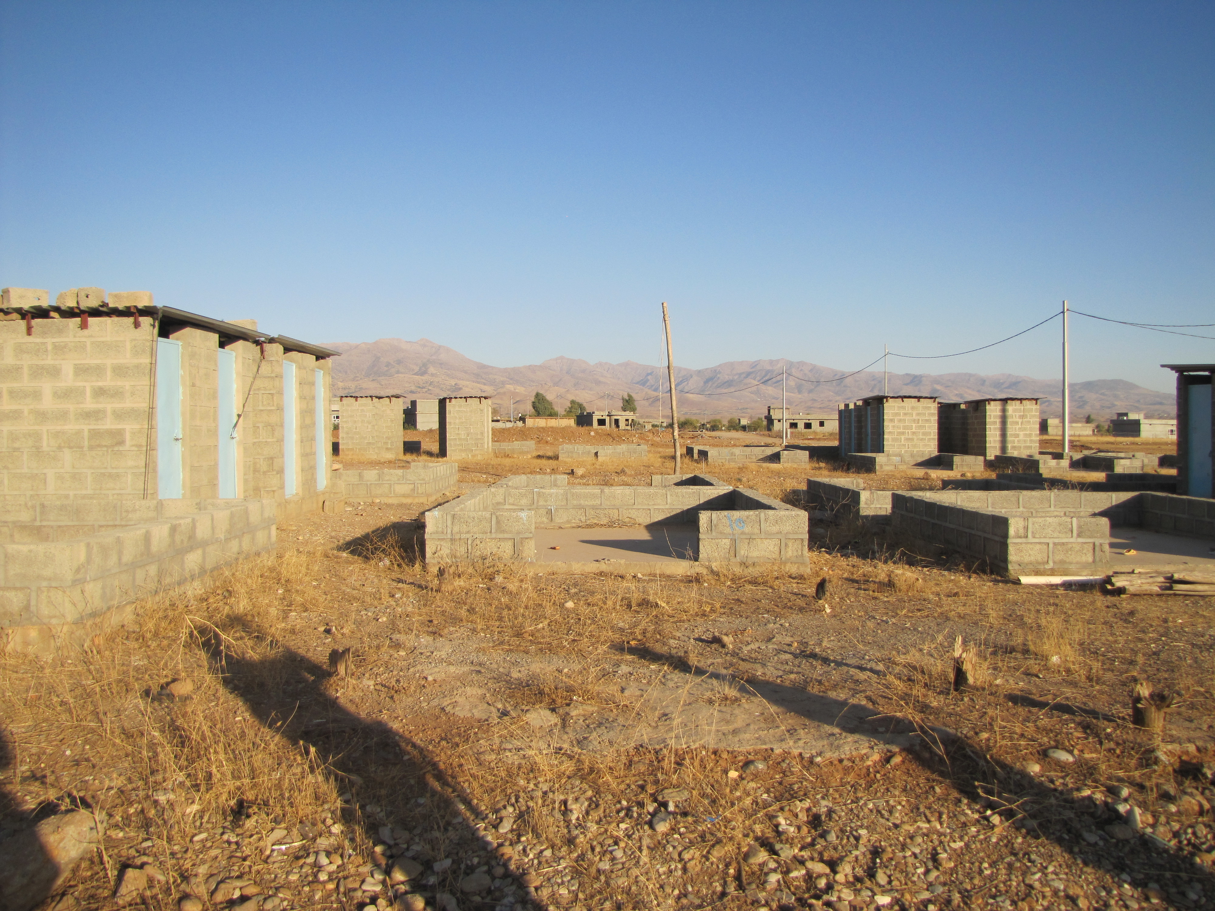 Caption: An abandoned IDP camp in Iraqi Kurdistan near the border with Iran., Credit: Rachel Stacy