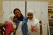 Caption: Maryan and Tony Lindsay with friend at Virginia’s Nur Center, meaning light in Arabic., Credit: Jonna McKone