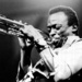 Caption: Jazz icon Miles Davis