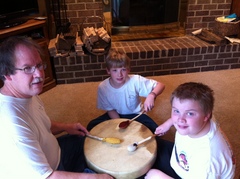 Caption: Tim McCoy and his sons