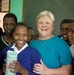 Caption: Maryknoll Sister Mary Vertucci and Rebecca
